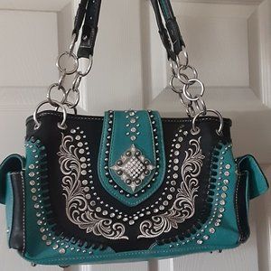 Montana West Conceal Carry Handbag 13 x 8 x 4.5